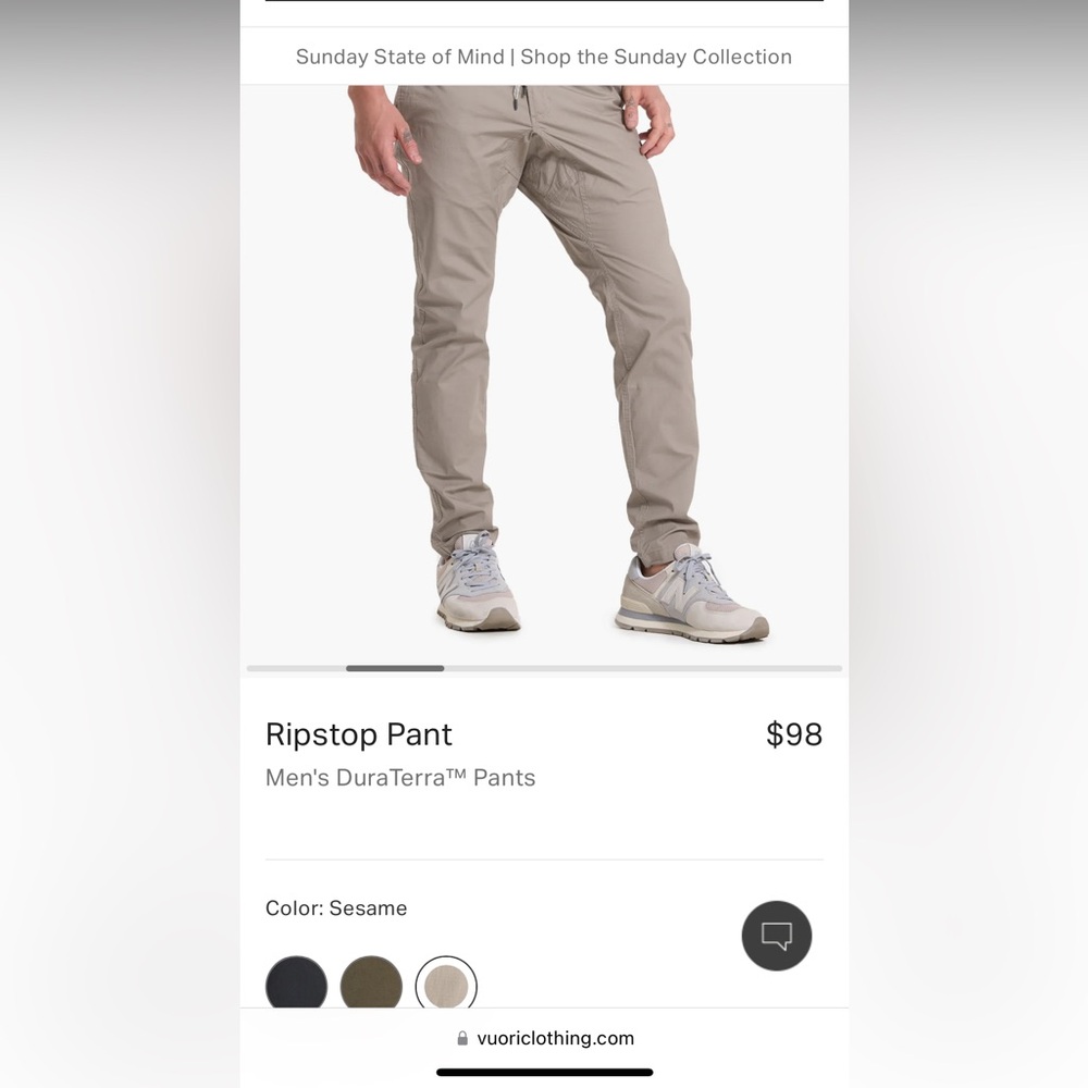 Vuori Ripstop pant
